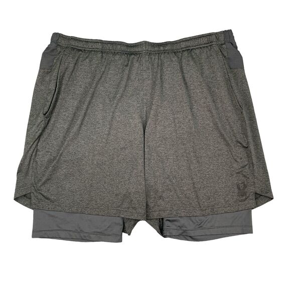 Spyder Active Shorts Mens XXL 2XL Gray Inner Lined Performance Proweb Stretch - Picture 1 of 14